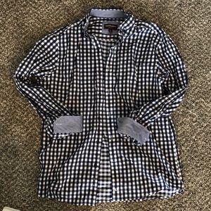 Johnston and Murphy Gingham button down